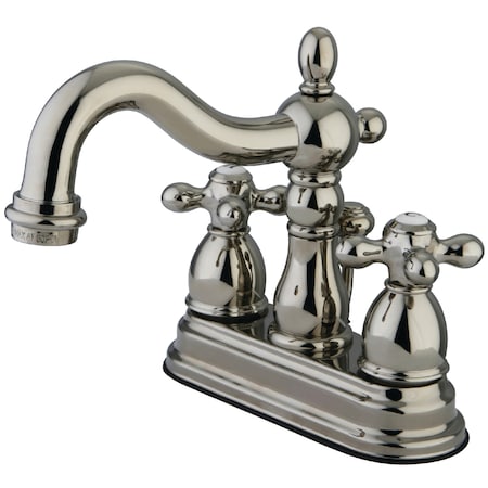 Kingston Brass Heritage, 4" Centerset Bathroom Faucet, Polished Nickel KB1606AX